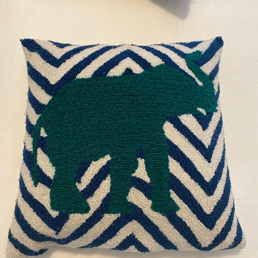 Needlepoint Elephant Pillows